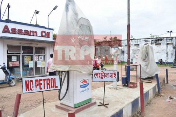 10 day long petrol crisis turns lives miserable in Tripura